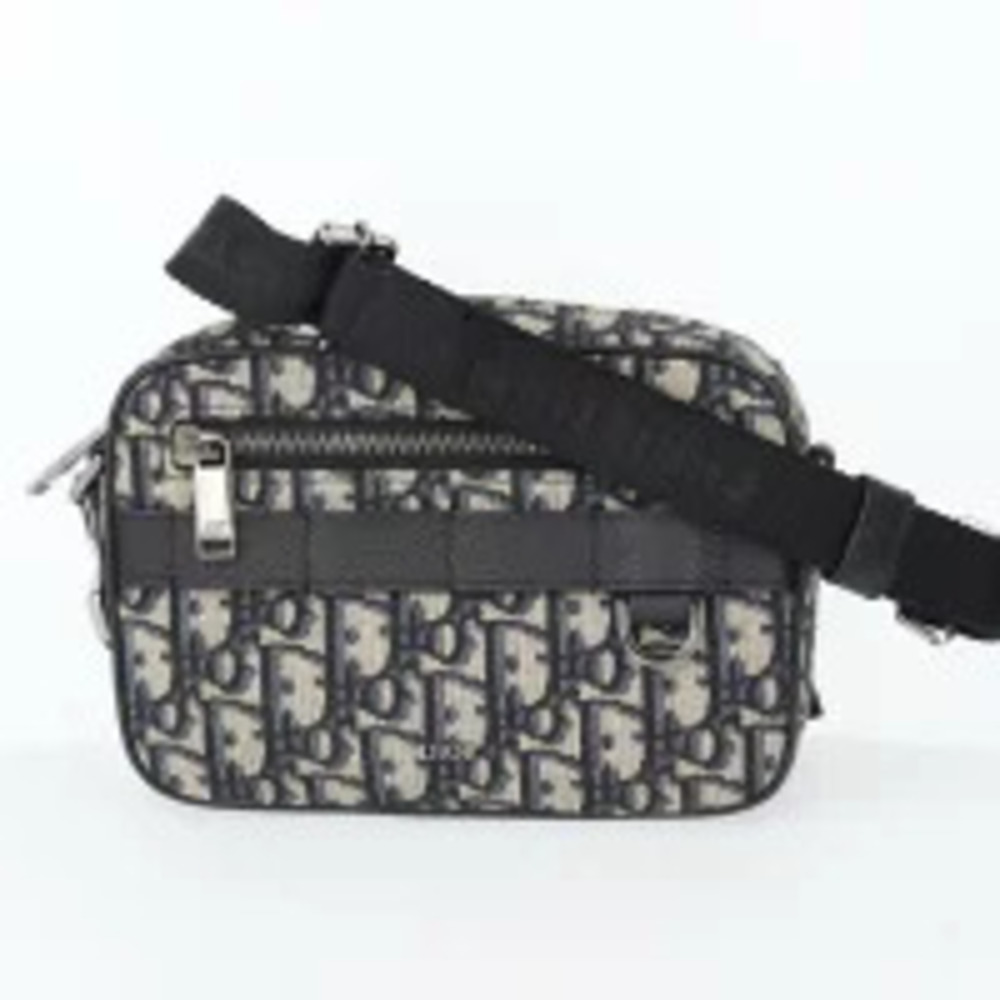 Christian Dior Oblique Jacquard Shoulder Bag Canvas h